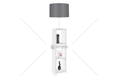 Stojací lampa, dřevěná