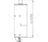 Střední-/zadní tlumič výfuku DINEX DIN50473
