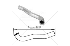 Trubka výfuku 850mm daf lf45 euro 3 od 01.2001 0318245_A