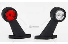 Tykadlo červeno-bílá LED krátká šikmá L nebo P