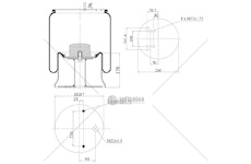 Vlnovec pérování kompletní - železný zvon mercedes weightmaster/ airmaster te5/8, te4/ 0240156_A