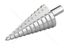 Vrták stupňovitý, 6-39/3mm, 12 otvorů, stopka 10mm, délka 101mm, HSS, EXTOL PREMIUM