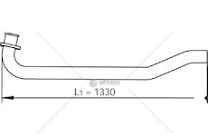 Výfuková trubka DINEX DIN47104