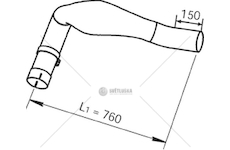 Výfuková trubka DINEX DIN48108