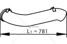 Výfuková trubka DINEX DIN81729
