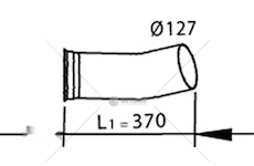 Výfuková trubka DINEX DIN82144