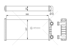 Výměník tepla, vnitřní vytápění NRF NRF54244