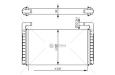 Výměník tepla, vnitřní vytápění NRF NRF54299