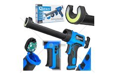 Vytlačovací pistole na baterie s LED osvětlením, 4×AA - GEKO