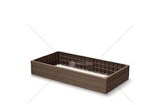 Vyvýšený záhon 1492x756x250 mm hnědý BASE WOODY
