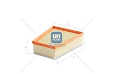 Vzduchový filtr - renault fluence 1.5dci/ grand 1.6dci/ megane 1.2 14> WUFI 30.407.00