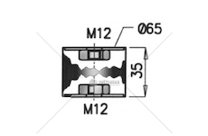 Zarážka, tlumič výfuku DINEX DIN68900