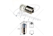 Žárovka 24v 5w ba15s otřesuvzdorná heavy duty hella 0125948_A