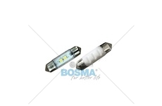Žárovka LED 24V SV8,5 2XLED bílé 2ks v balení BOSMA 6568