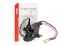 Zásuvka autozapalovače s klapkou 12V 24V AMiO-04128