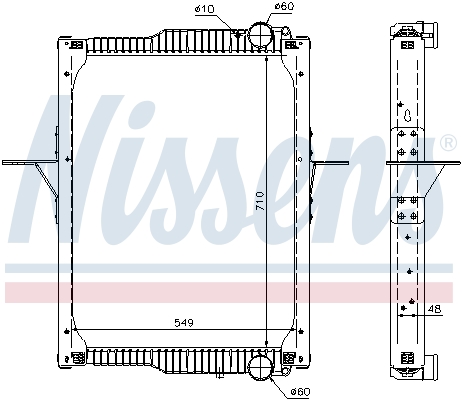 Chladič, chlazení motoru NISSENS NIS65475