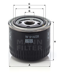 Olejový filtr MAHLE OC616