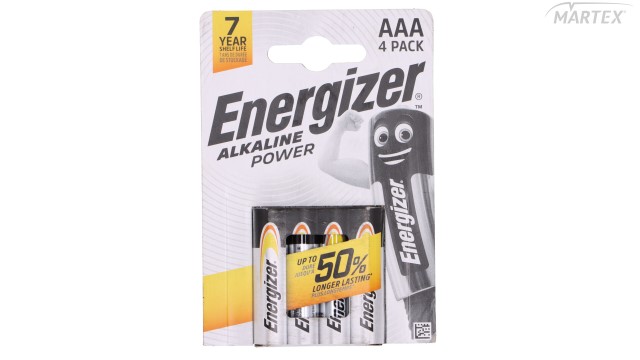 Alkalická baterie Energizer Alkaline Power AAA R03 4 kusy K2 F/W611, , ,