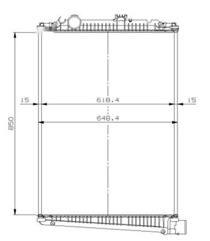 Chladič, chlazení motoru NRF NRF509616