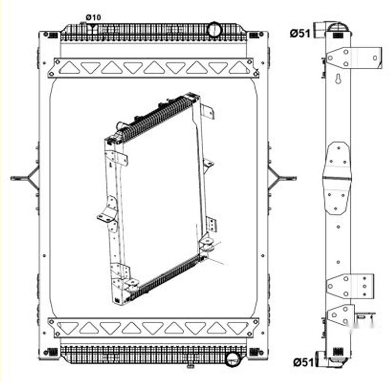 Chladič, chlazení motoru NRF NRF58404