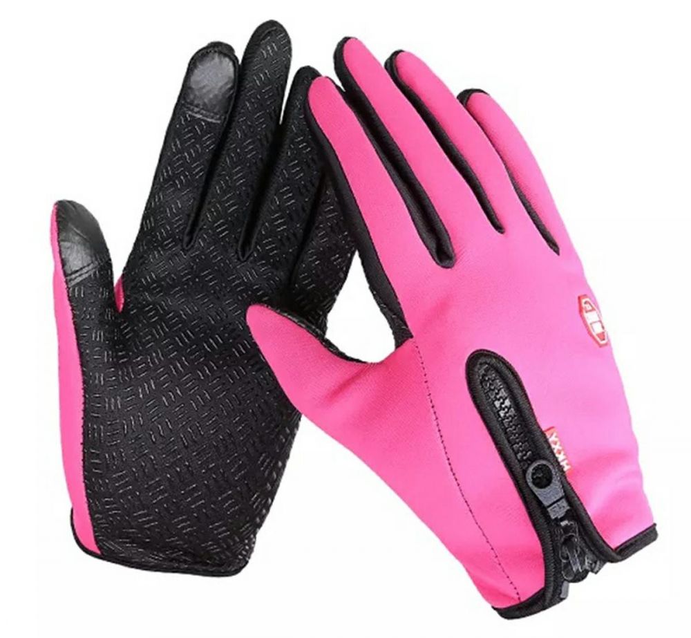 Dotykové sportovní rukavice, růžové, vel. M, , ,