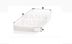 Filtr, vzduch v interiéru MANN-FILTER CU 45 004