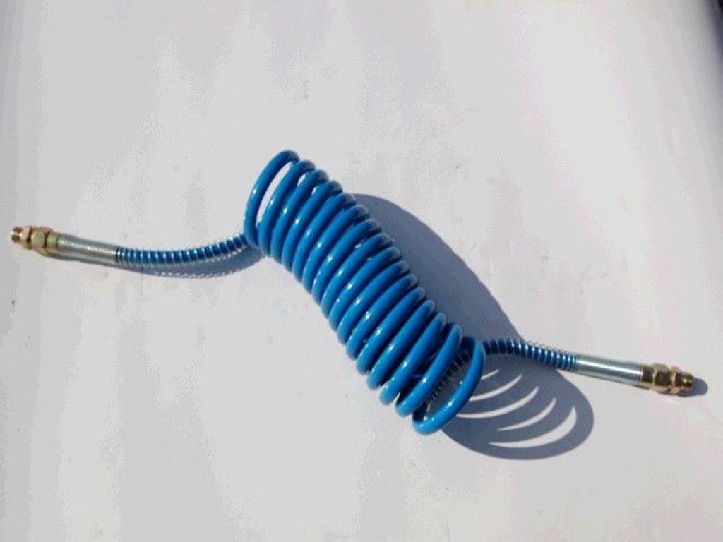Hadice pneumatická spirálová M22 modrá polyuretan PU/M22/7M/N
