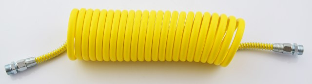 Hadice pneumatická spirálová M22 žlutá polyamidová PA/M22/7,5M/Z