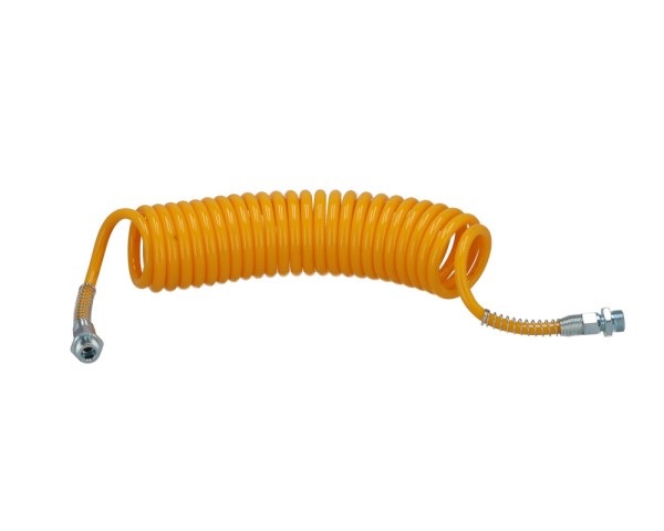 Hadice pneumatická spirálová M22 žlutá polyuretan PU/M22/7M/Z