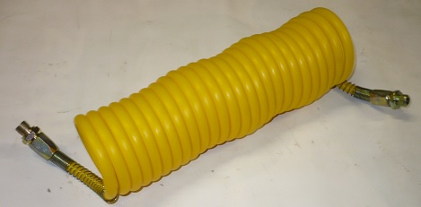 Hadice spirálová žlutá M16 délka 7m
