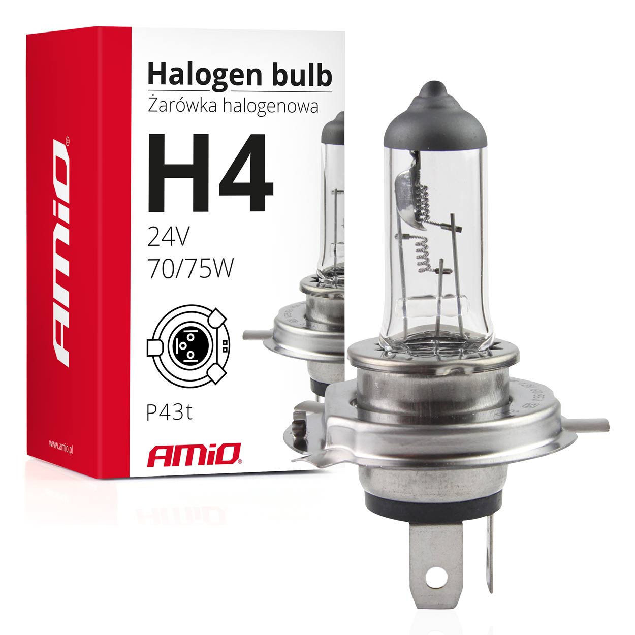 Halogenová žárovka H4 24V 70/75W UV filter (E4)