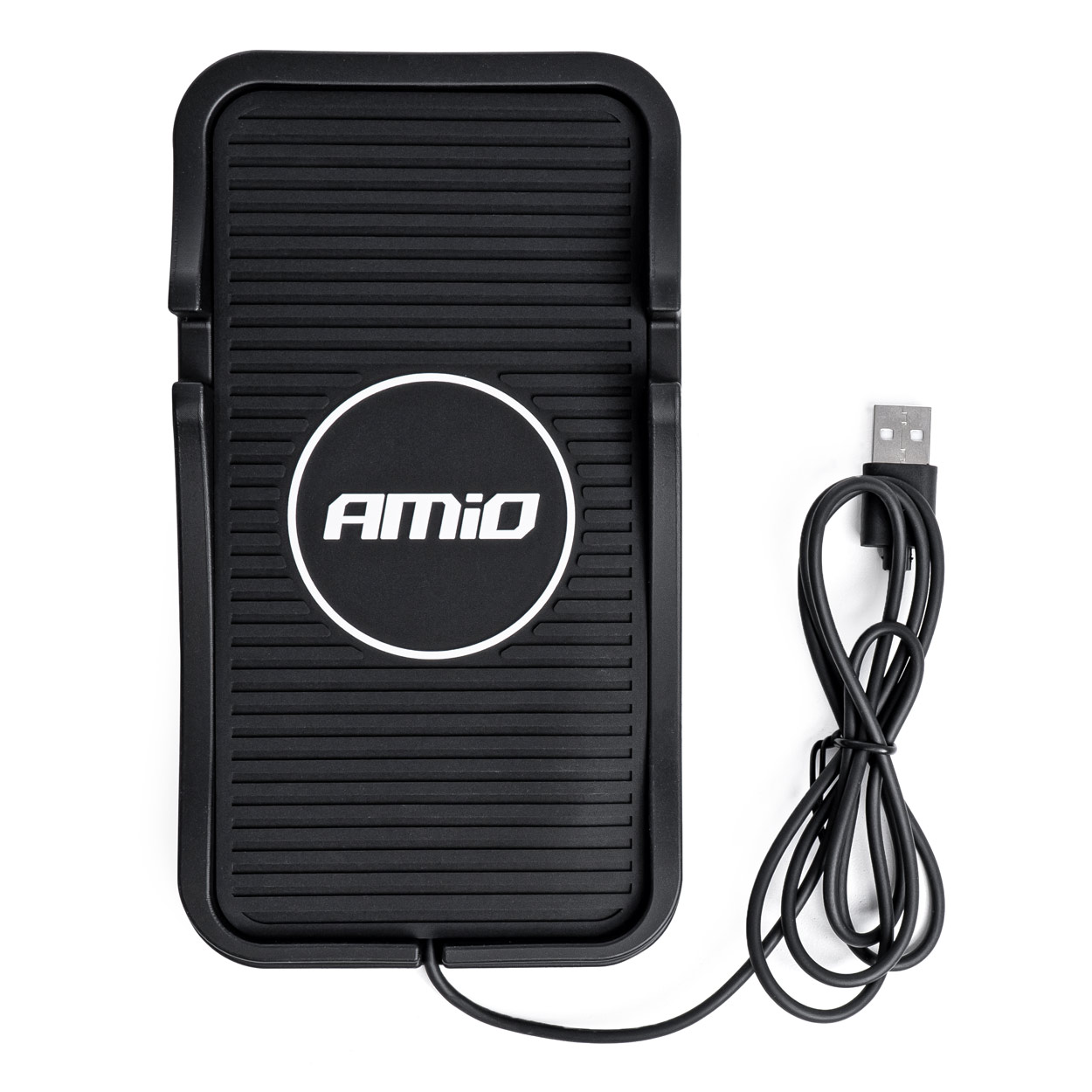Amio Bezdrátová Qi nabíječka do auta 3.0 15W s USB, 186x103 mm