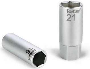 Klíč na svíčky 1/2" 21mm FORTUM