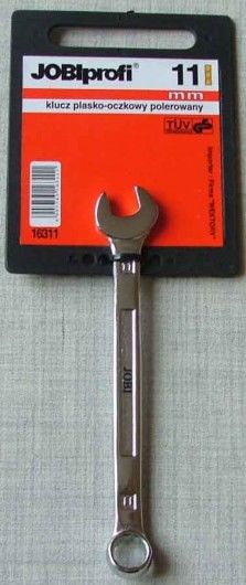 Klíč očko-plochý 11MM JOBI POLEROW. TOPEX 16311