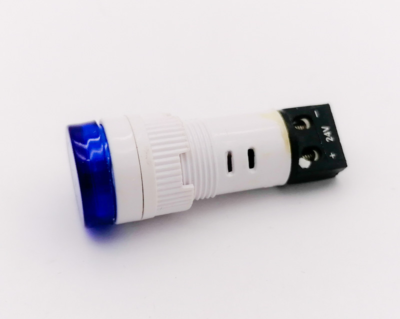 Kontrolka kulatá modrá LED 12V