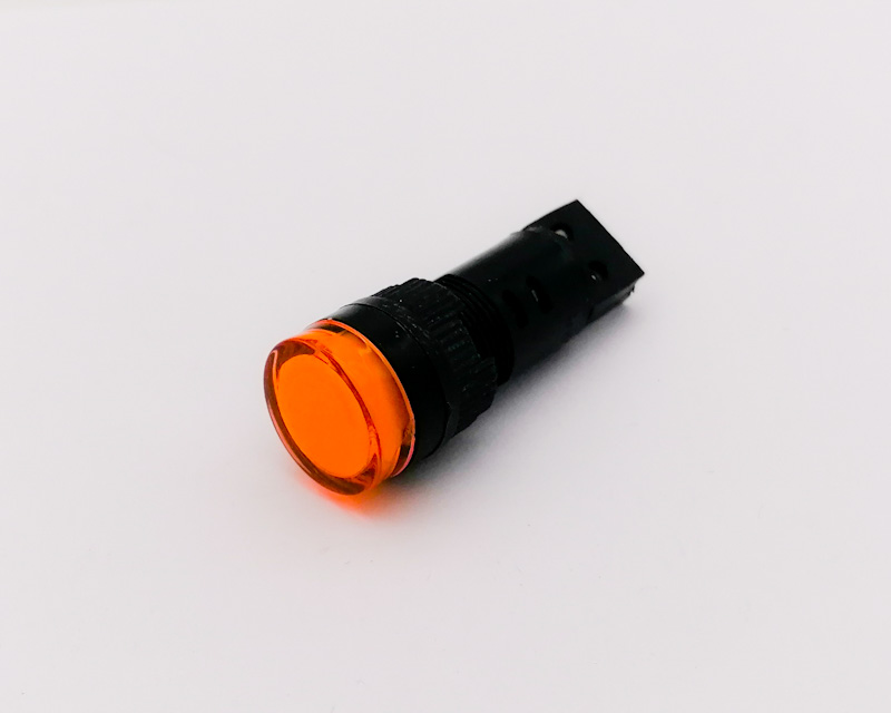 Kontrolka kulatá oranžová LED 12V