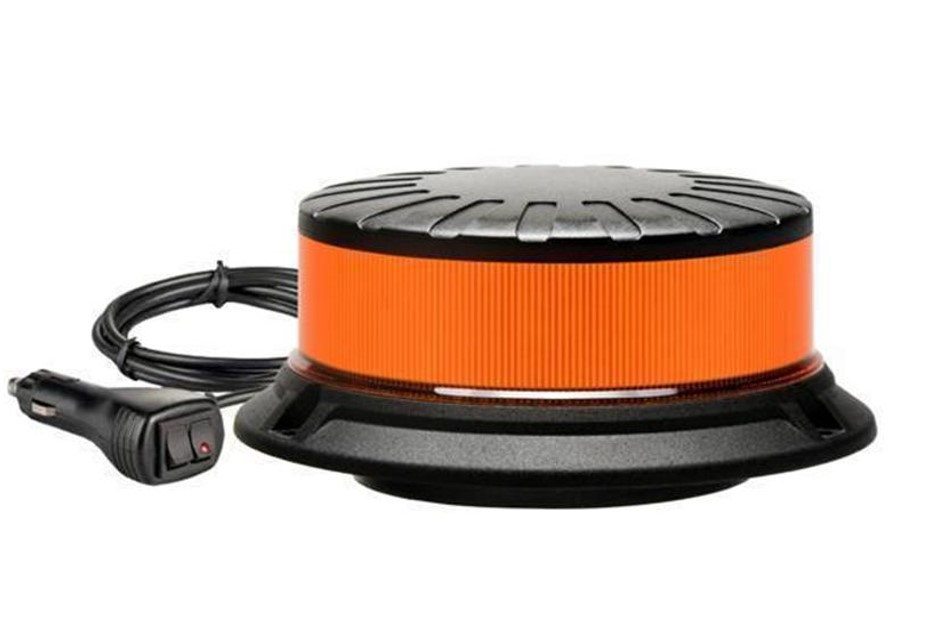 Maják 12/24V 36LED oranžový magnet LED MTX SM819HC