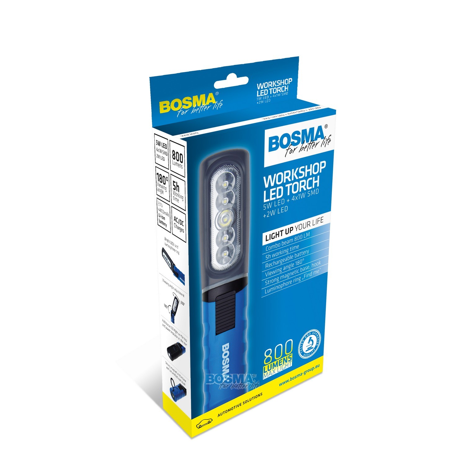 Dílenská LED světlo 800LM BOSMA pracovní BOSMA 7084, , ,