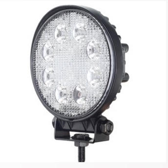 LED pracovní světlo 24W, 12-24V, 8x3W, FI 116mm
