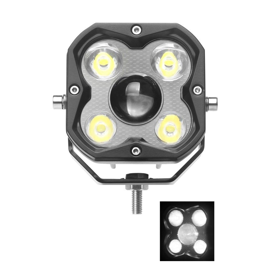 KAXL LED prostorové světlo 4xLED+1xLED s konvexní čočkou L0183