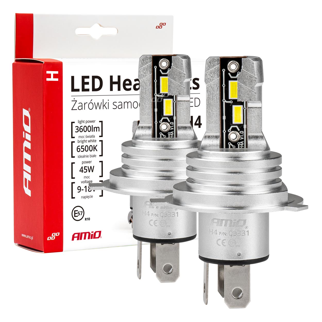 LED žárovky hlavního svícení H-mini H4 AMiO, , ,