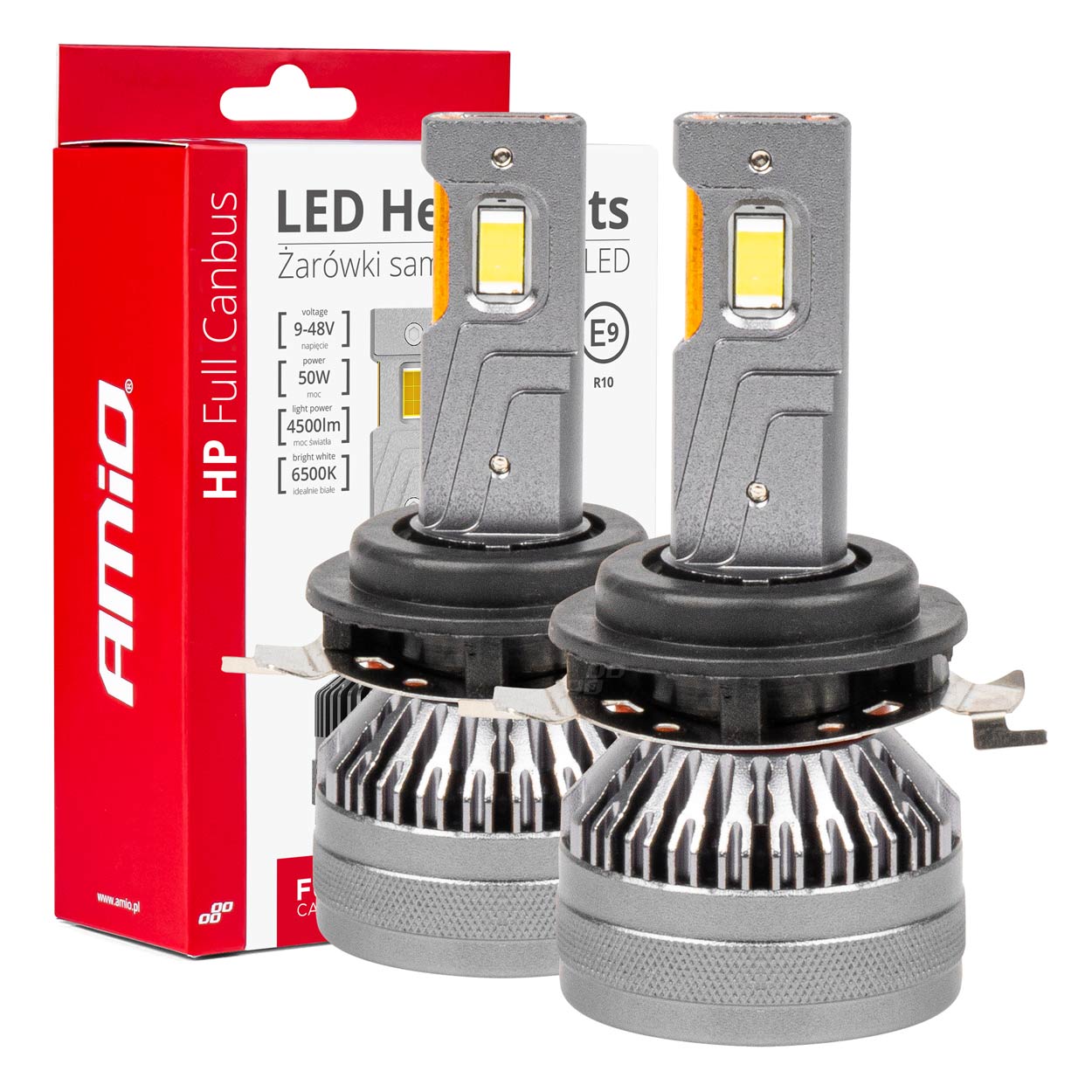 LED žárovky hlavního svícení HP Série H7-1 Full Canbus AMiO-03675
