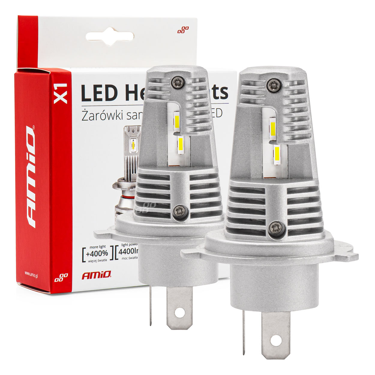 LED žárovky hlavního svícení X1 Series H4 AMiO