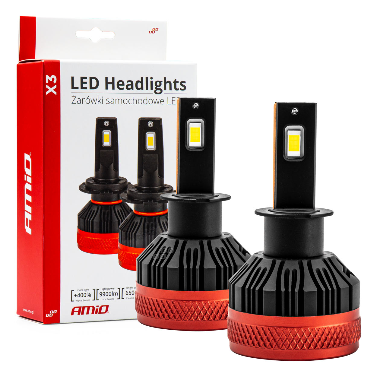 LED žárovky hlavního svícení X3 Series H3 AMiO