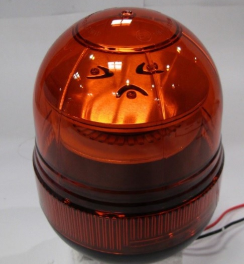 Maják oranžový LED 12-24V na šroub 197x129mm