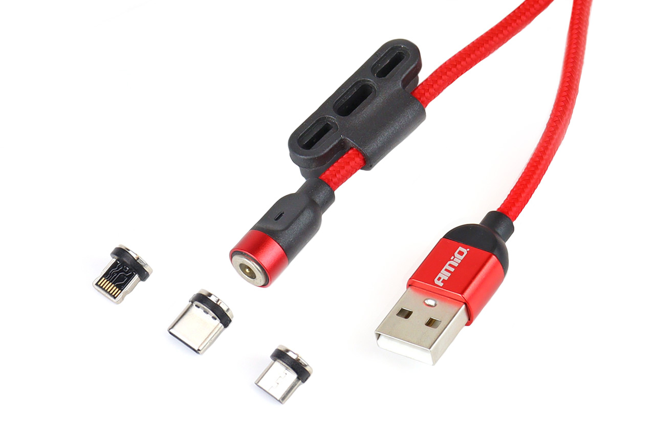 Multikabel USB Lightning/USB C/micro USB 1m UC-08