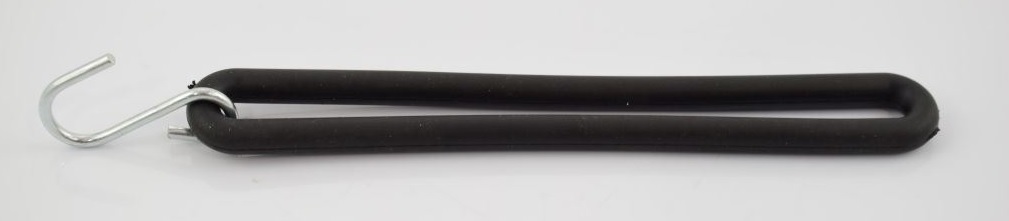 Napínač plachty černý s háčkem 370mm