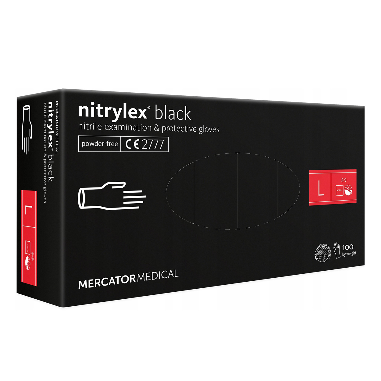 Mercator Medical Nitrylex black černé 100 ks