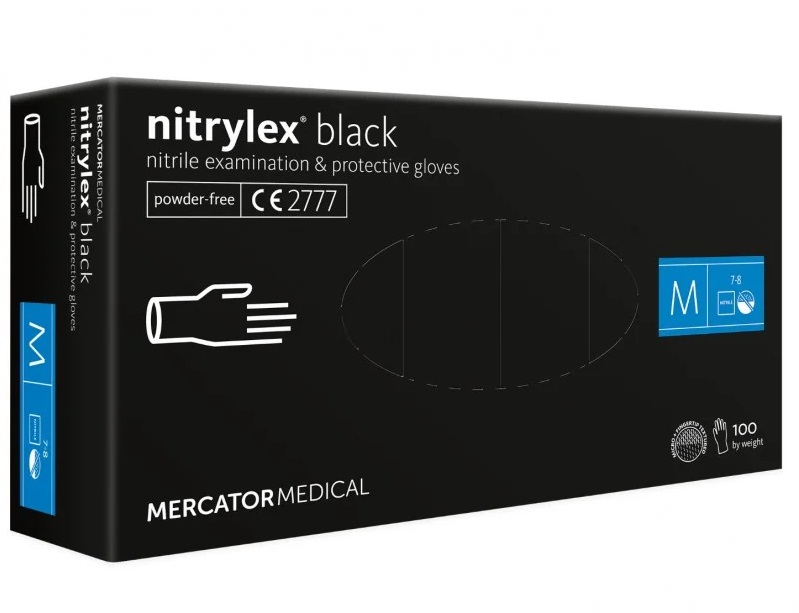 Mercator Medical Nitrylex black černé 100 ks