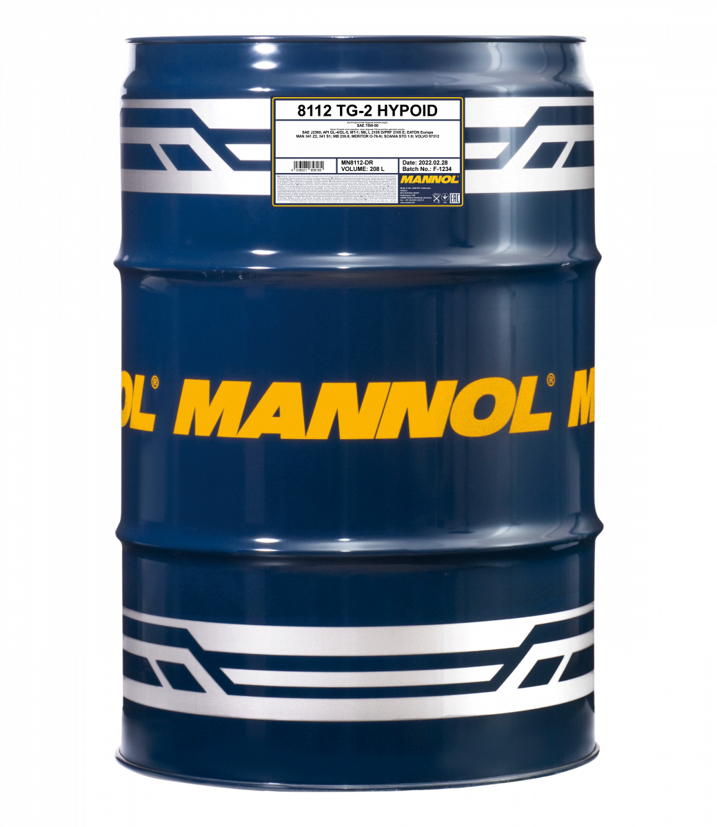 Olej převodový GL4/GL5 SAE 75W90 208L MANNOL MN8112-DR, , ,